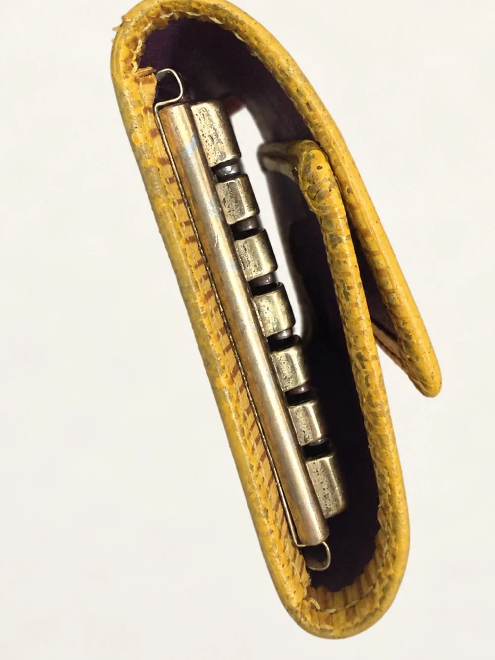 Louis Vuitton Yellow Epi Leather Card Case with LV Monogram